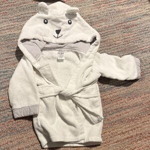Carter's White Hooded Bear Rob 0-9M